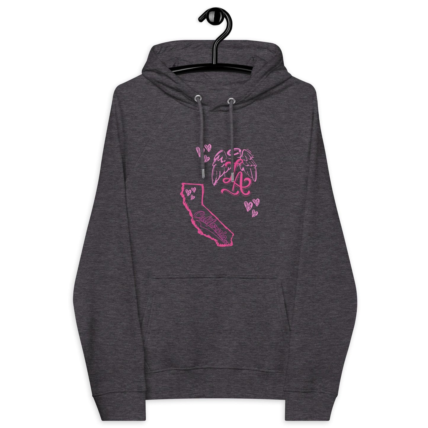 LA Unisex eco raglan hoodie