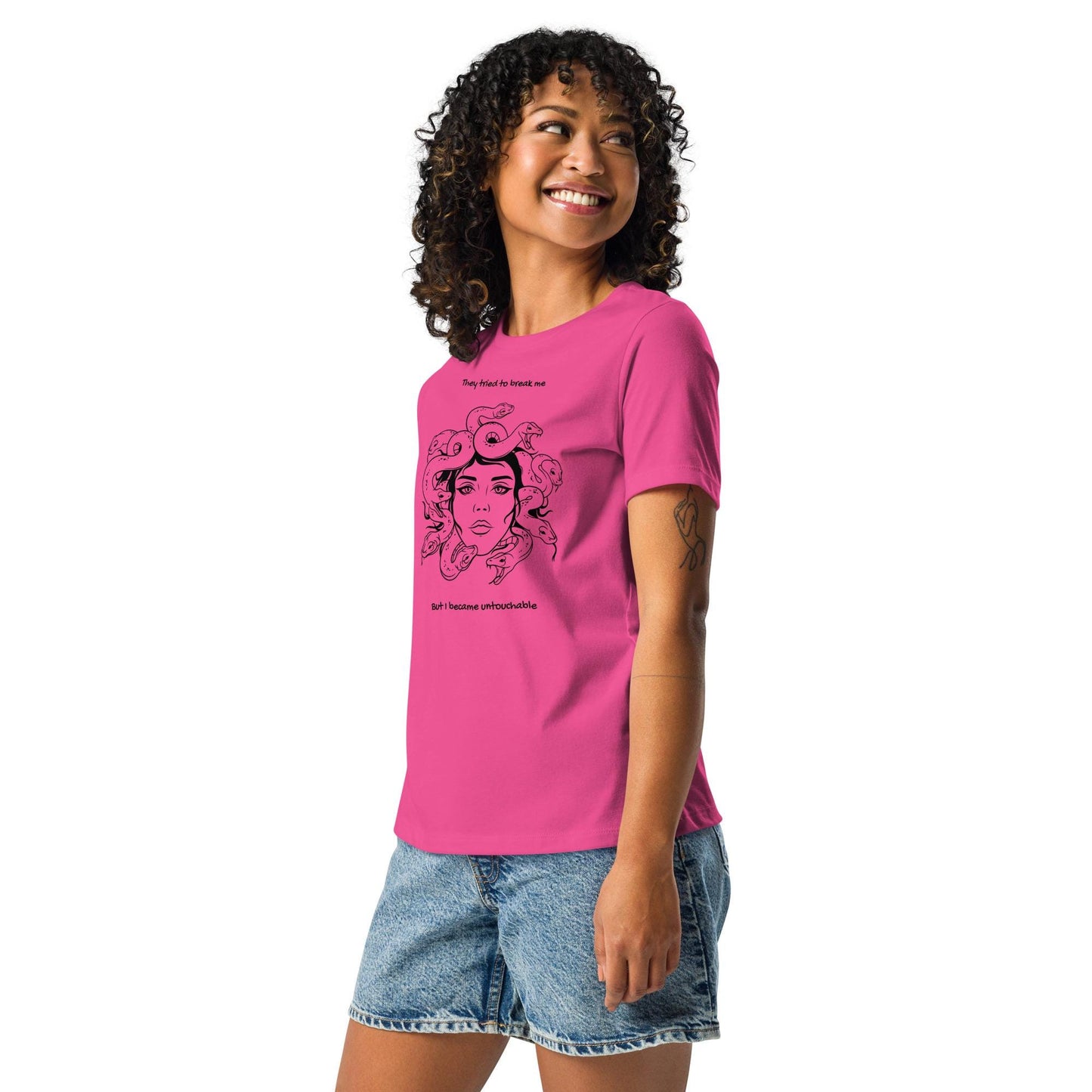 Medusa black - Women's Relaxed T-Shirt